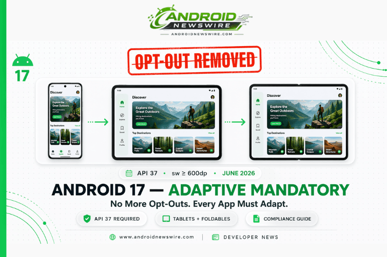 Android 17 Makes Adaptive Layouts Mandatory – No More Opt-Outs for Tablets & Foldables