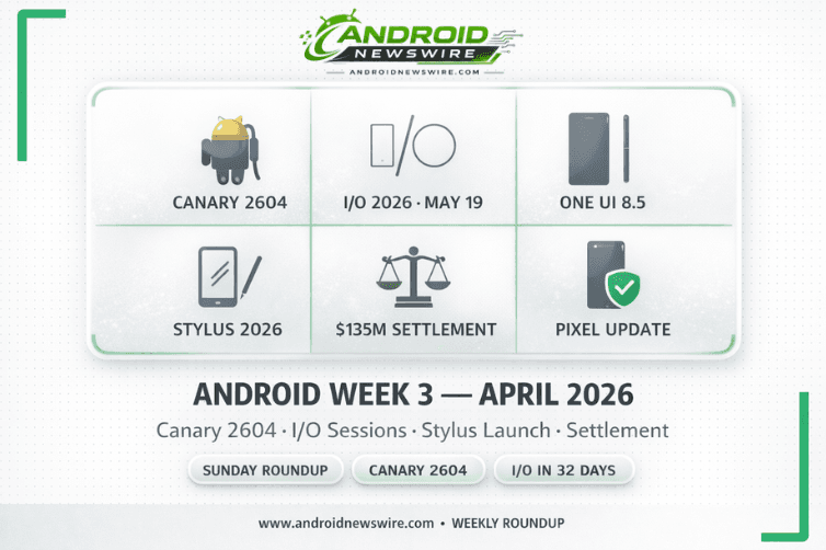 Top Android Stories: April 2026 Week 3 – Canary 2604, Google I/O Sessions, One UI 8.5 & More