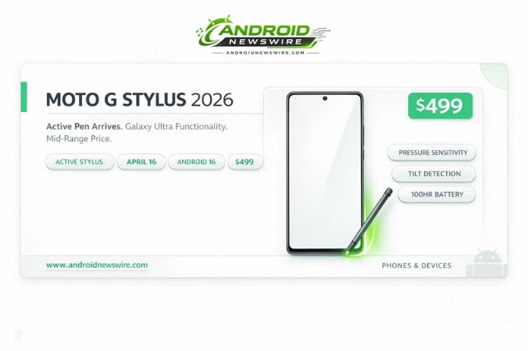 Moto G Stylus 2026: Active Pen, $499 Price – The Affordable Galaxy Ultra Rival?
