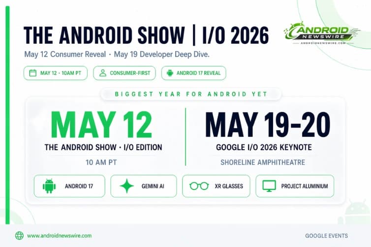 Google Confirms The Android Show | I/O Edition – May 12, 2026 Is Your First Major Android Reveal of the Year