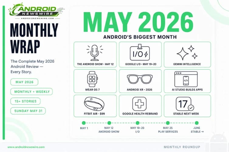 May 2026 Android Roundup: I/O Week, Android 17, AI & More