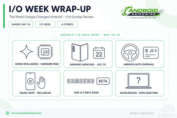 Your Sunday Android Briefing: May 18–23, 2026 — The Week Google I/O Changed Everything
