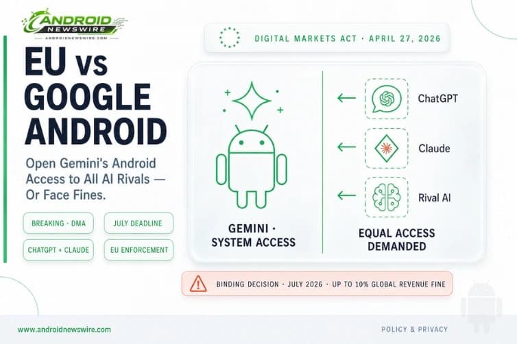 EU Orders Google to Open Android to ChatGPT and Claude