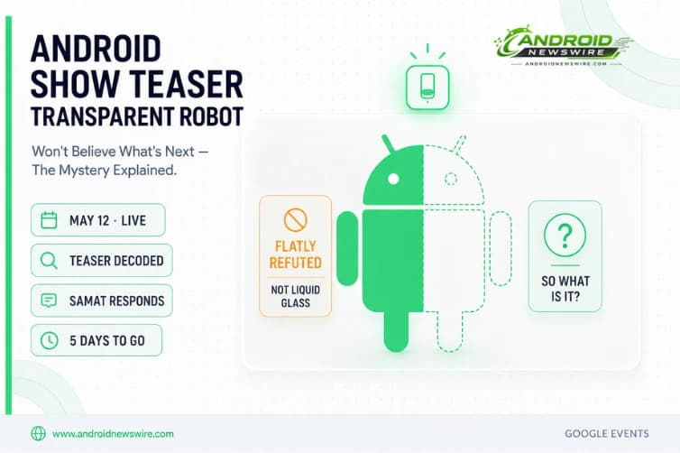 Google’s Android Show Teaser Shows a Transparent Android Robot – And the Boss Just Said It’s Not What You Think
