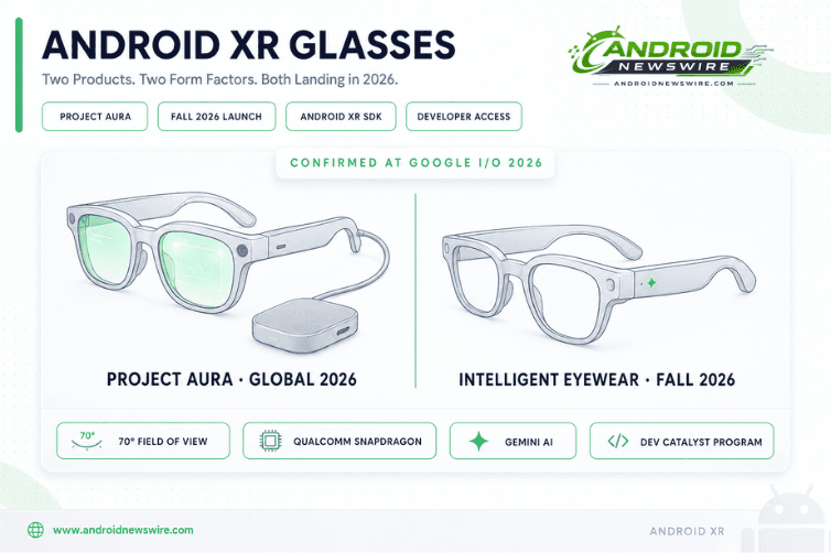Android XR Glasses Are No Longer Prototypes — Two Products Confirmed for 2026 at Google I/O
