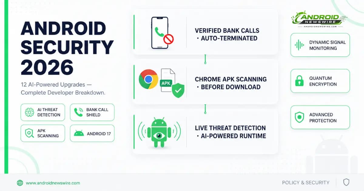 Android 2026 Security: AI Threat Detection, Bank Call Shield