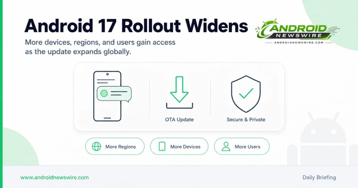 Android 17 rollout widens, One UI 9 Beta 3, Compose-first dev tools