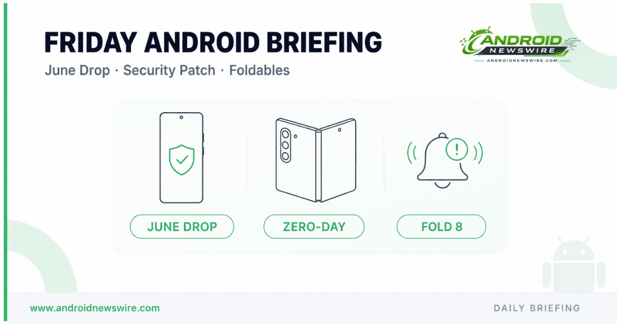 June Drop Lands, Zero-Day Patch Lags, Fold 8 Trio Certified