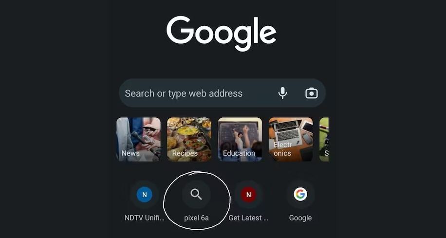 Google Chrome Now Displays Previous Search Queries Shortcuts on the New Tab Page
