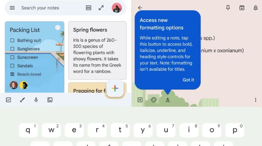 Google Intros Rich Text Formatting