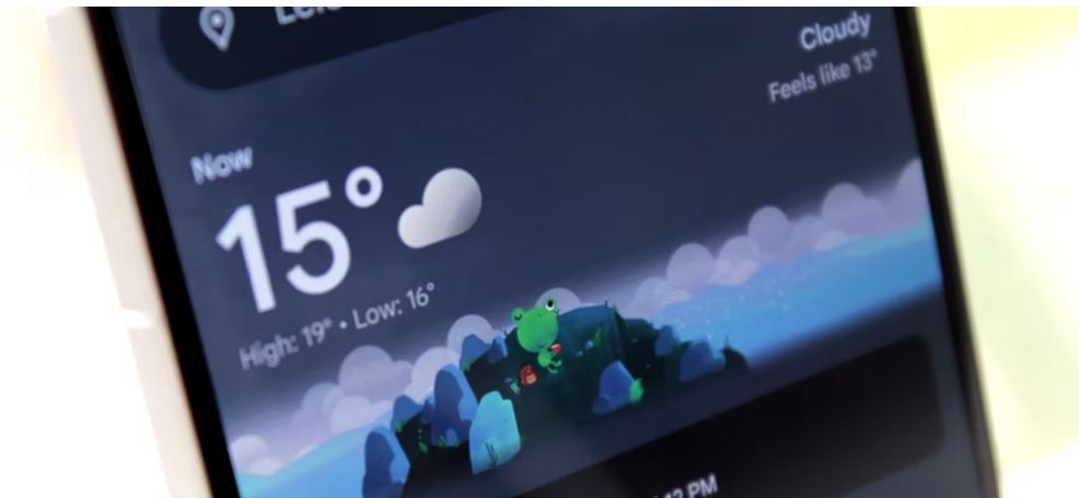 Redesigned Google Weather App